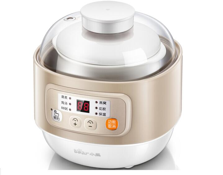 Slow Cooker Ceramic - Bear HOUSEHOLD Mini Pentola Elettrica a