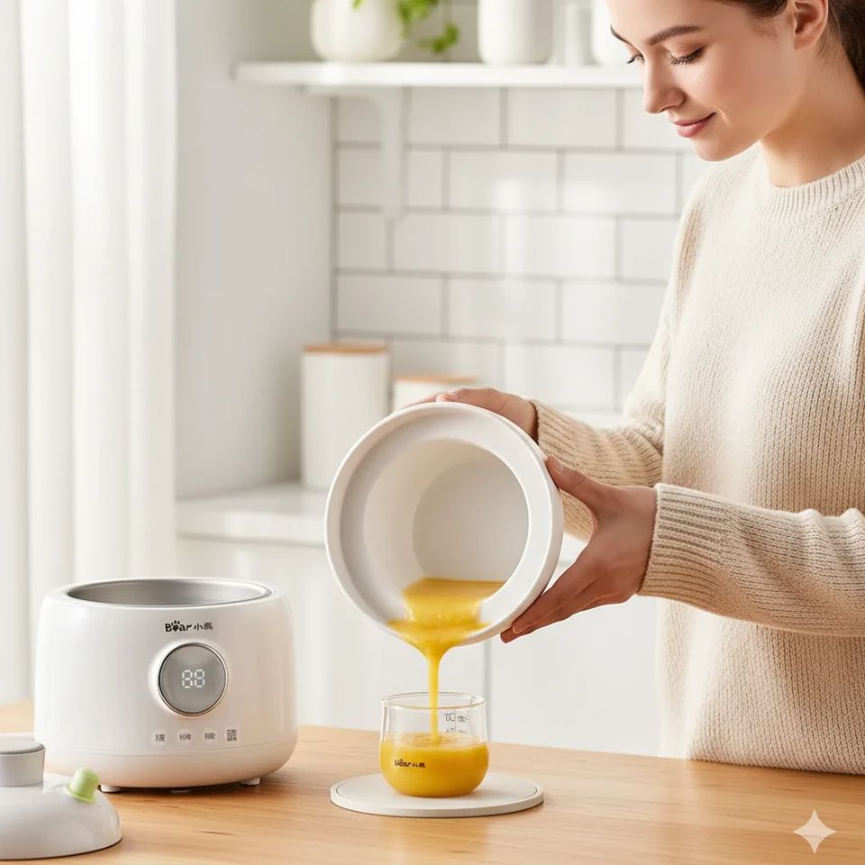 Slow Cooker Ceramic - Orso Fornello per alimenti per bambini