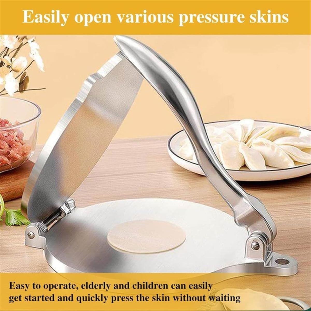 Tortilla Press Cast - Pressa per Tortillas A20I in Lega